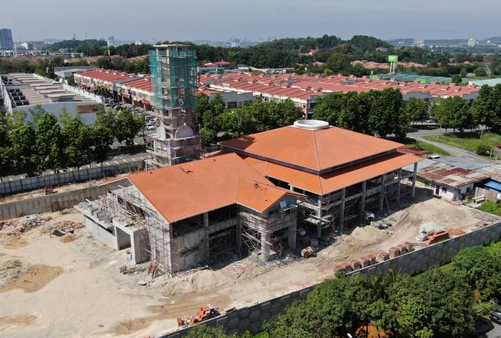 Perkembangan Pembinaan Masjid Prima Saujana Kajang
